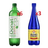 Минеральная вода, 2 вида - 9 штук